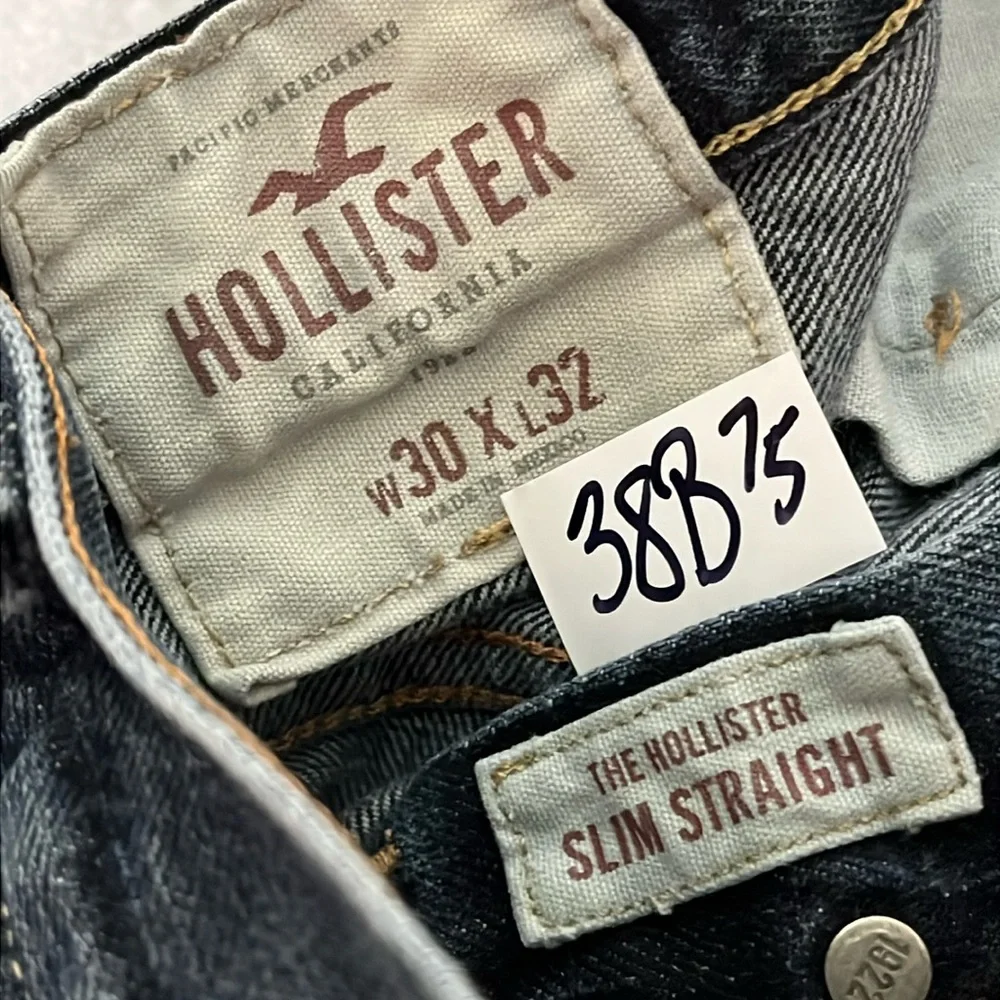 Hollister Mens Slim Straight Jeans Size 30 Blue